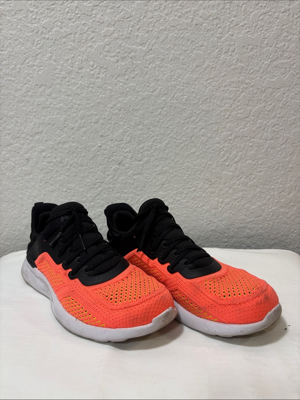 APL Women’s TechLoom Tracer Sneakers, Color: Black / Laser Red / Energy